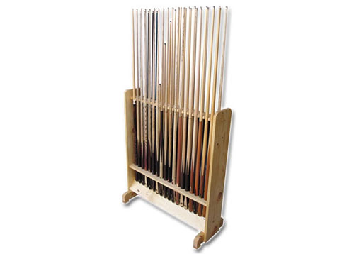 36 Cue Floor Rack Large Wooden